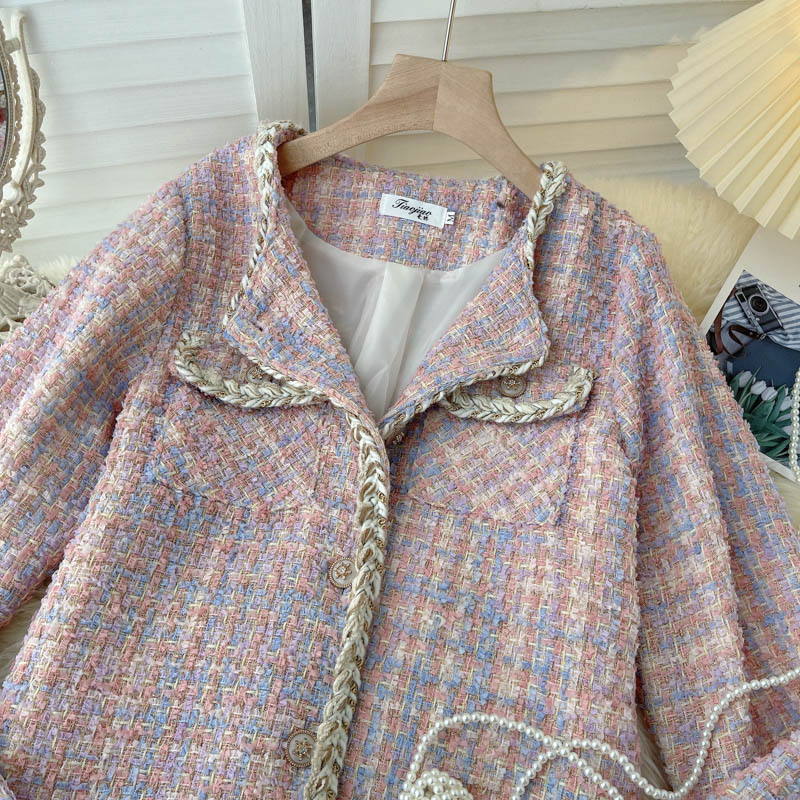 Autumn short coat women's light cooked French style 1550