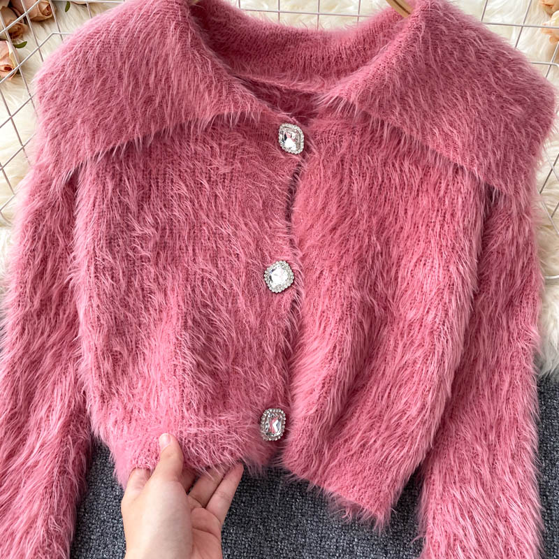 Nouveau tricot Mohair 1605 au style doux et paresseux