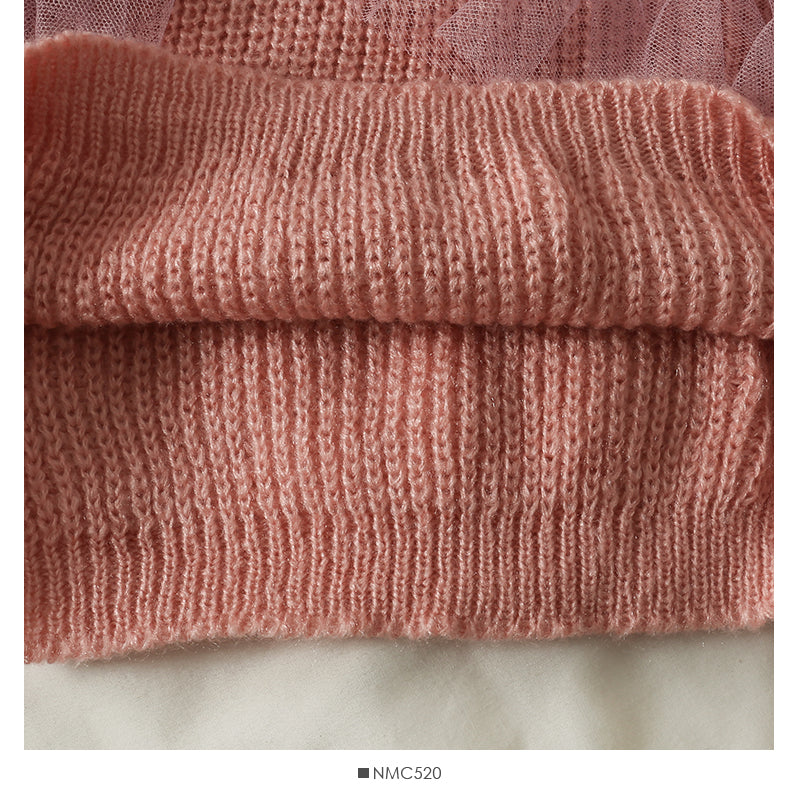 Tricot ajusté à volants et col en V avec surpiqûres en maille pour femme 1918