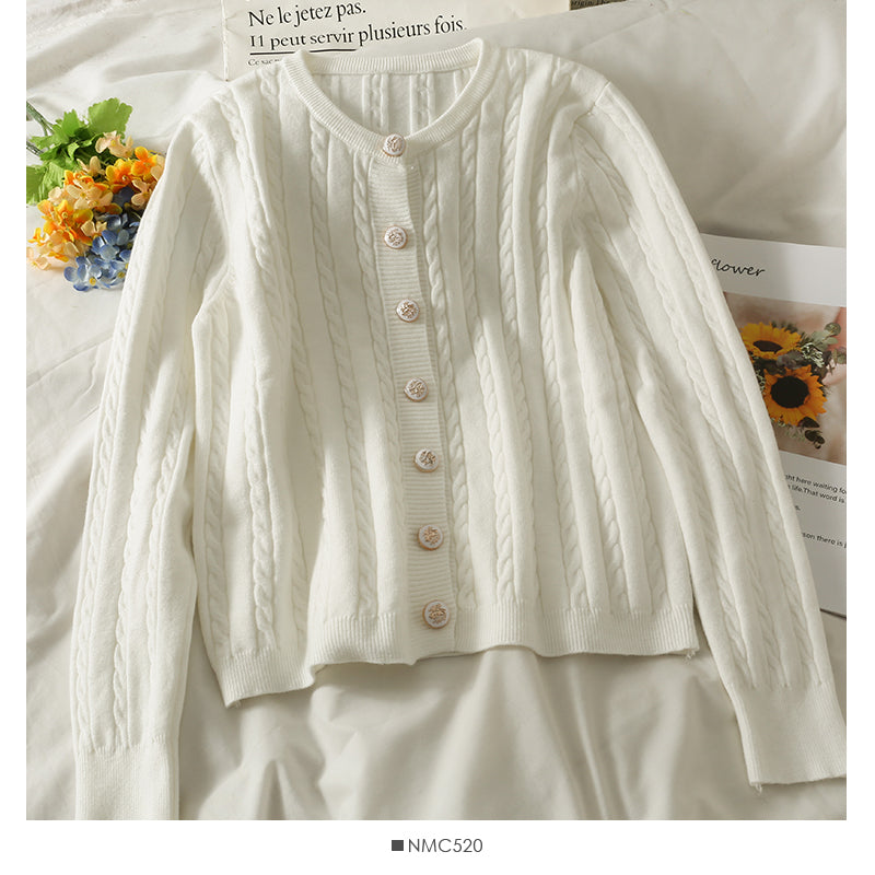 Haut simple boutonnage torsadé polyvalent de couleur unie 1920