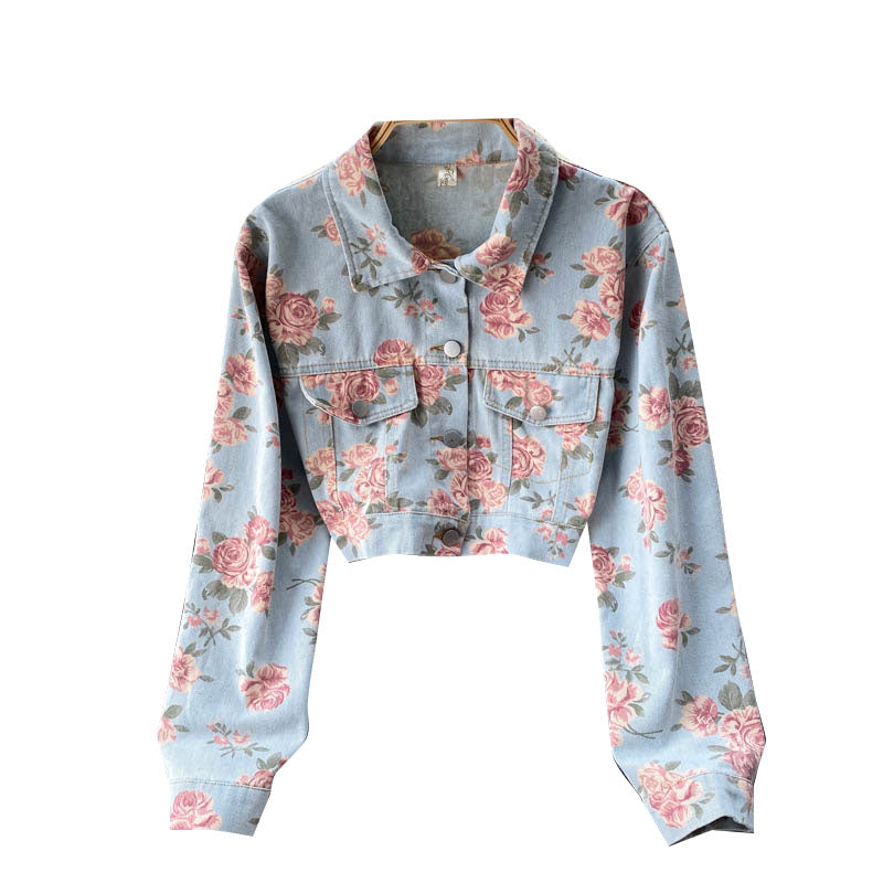 Denim Jacket Women's versatile Jacket Top 1495