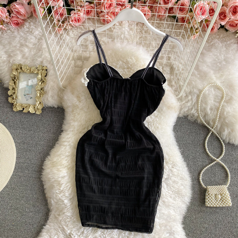 Robe sexy Hepburn à col en V 2747