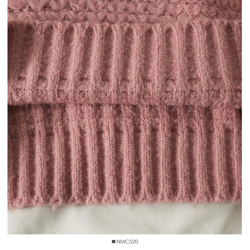 Pull femme Pull Top Manches Longues polyvalent à porter à l'extérieur en tricot avec sac 1889