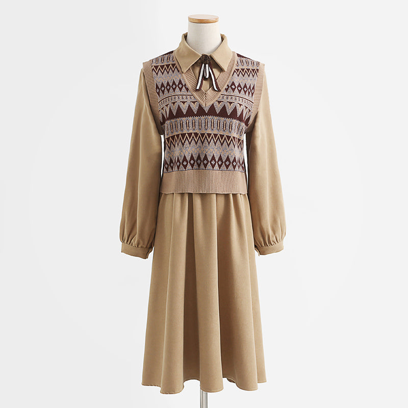 Gilet manteau robe en velours côtelé 2334