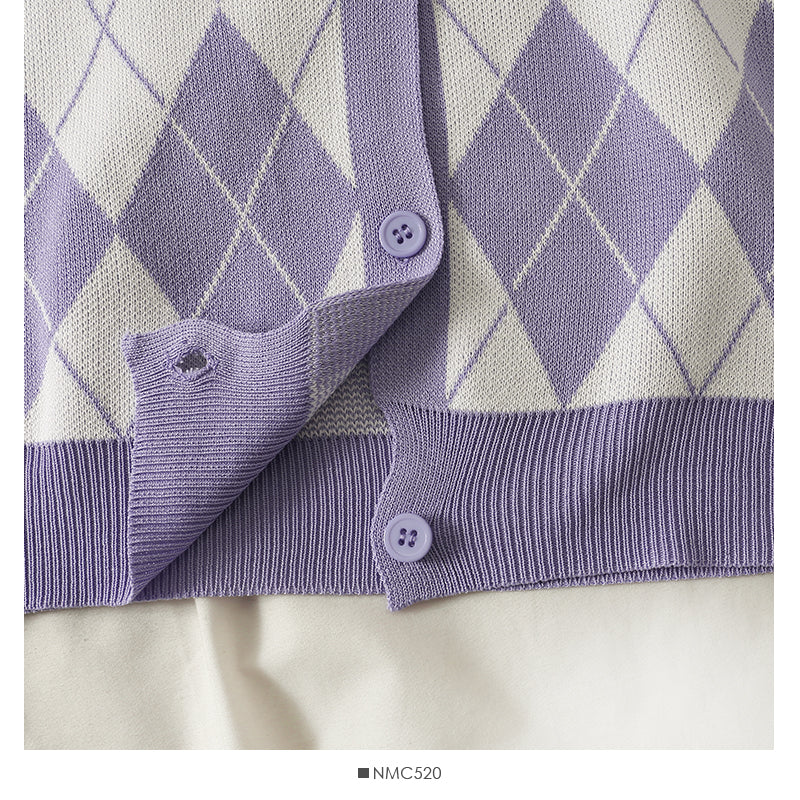 Cardigan à revers simple boutonnage vintage à manches longues pour femme, automne 1819