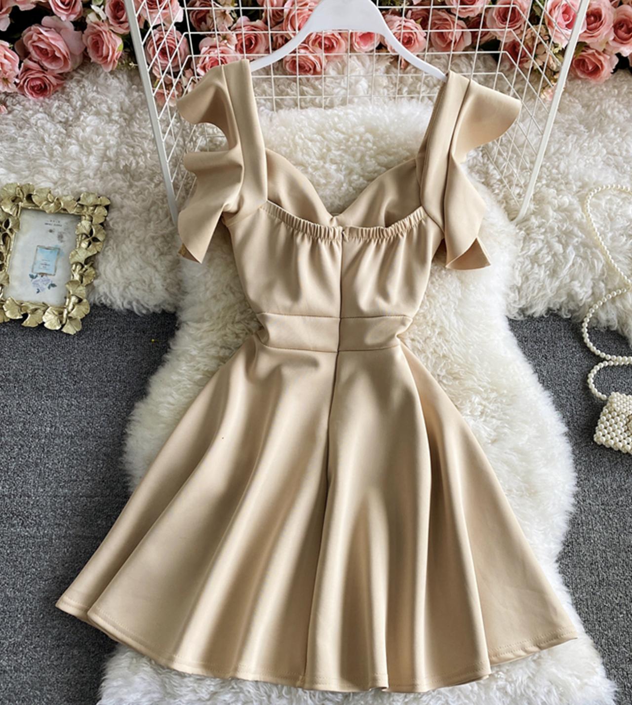 Cute A line backless short dress 1323