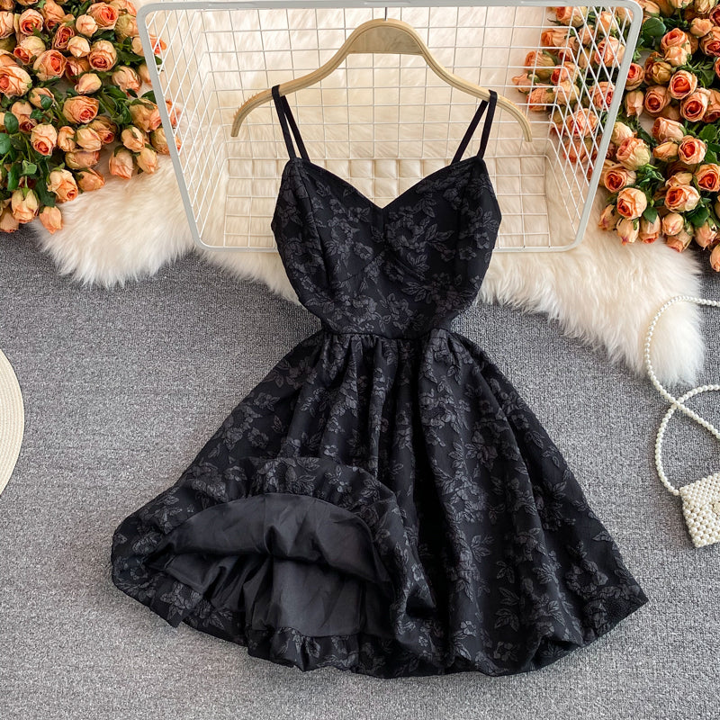 Robe à bretelles en jacquard blanc 2761