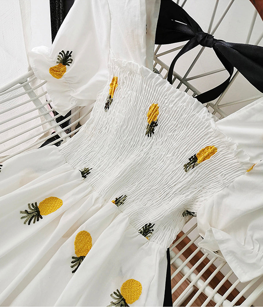 Cute A line fruit dress fashion girl dress 1237