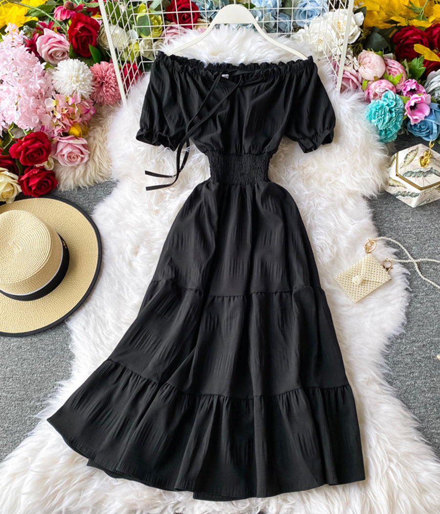 Modisches Mädchenkleid A-Linie Sommerkleid 1239