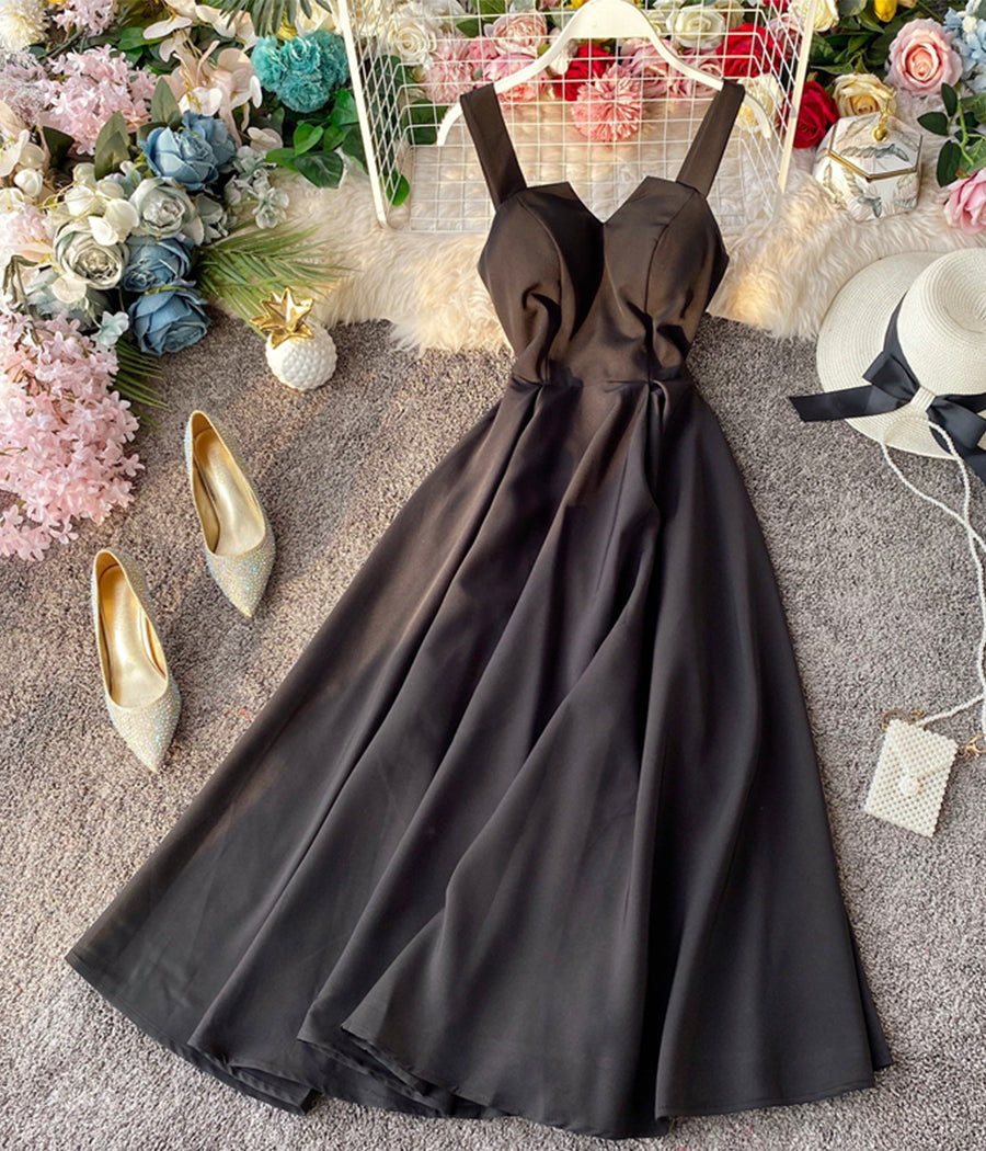 A-Linie rückenfreies Kleid Damenkleid 1225