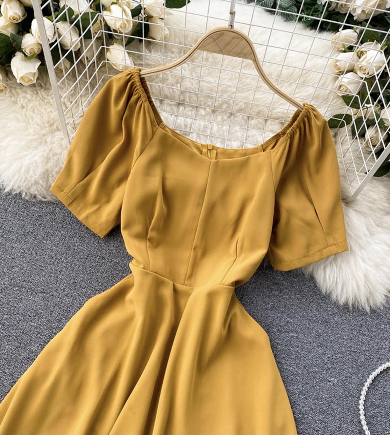Cute A line short dress 780