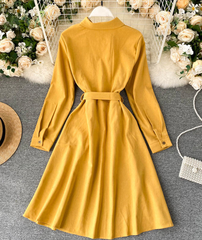 Cute A line shirt dress 935