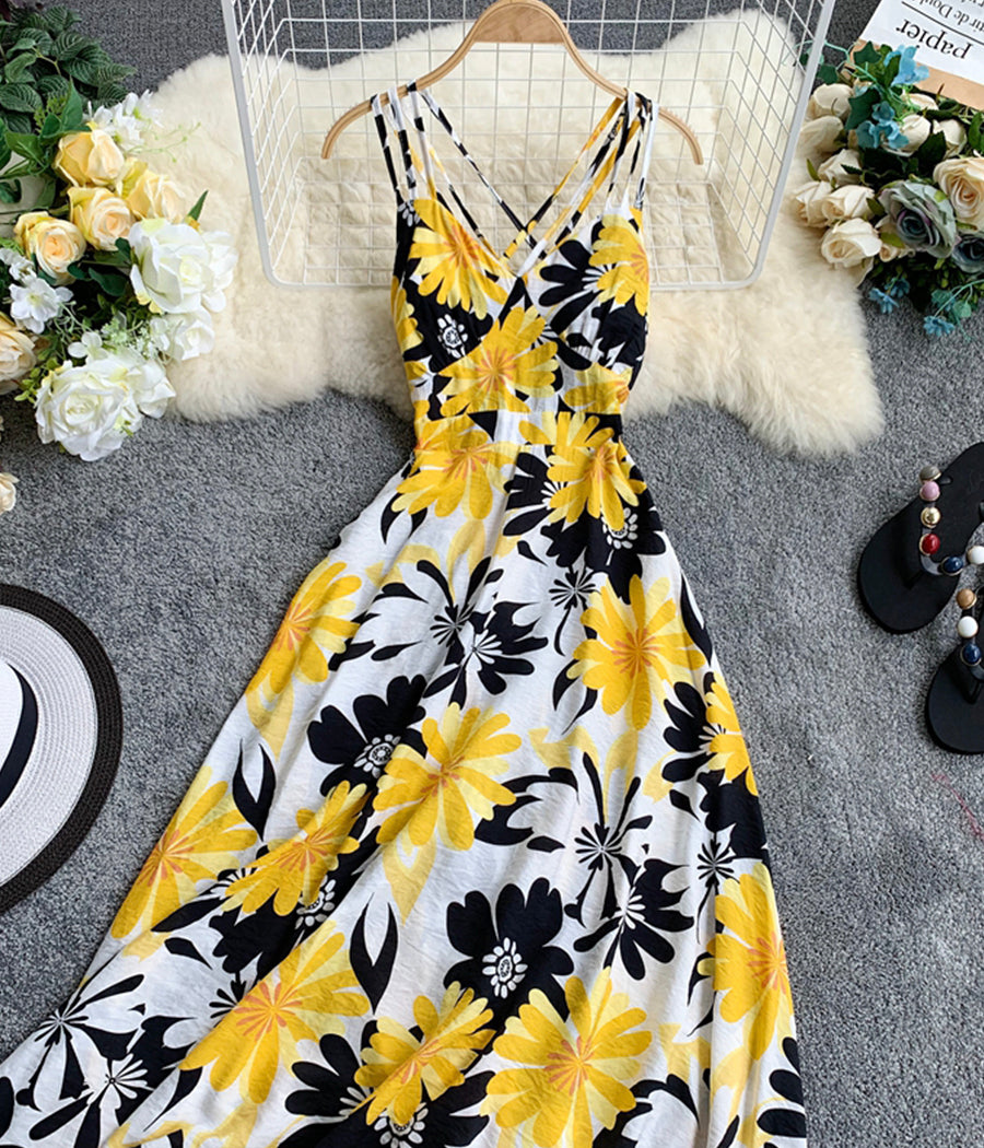 Cute summer dress floral dress 1294