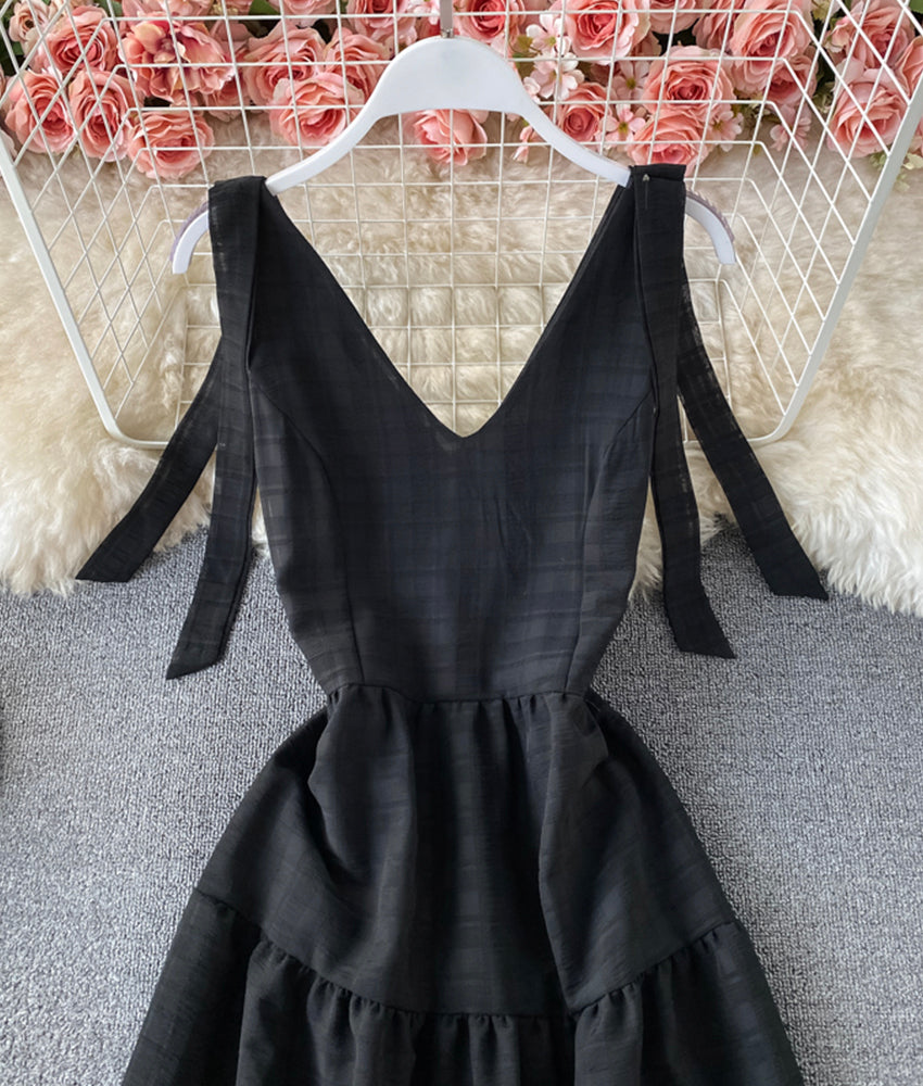 Cute A line short dress fashion dress 878