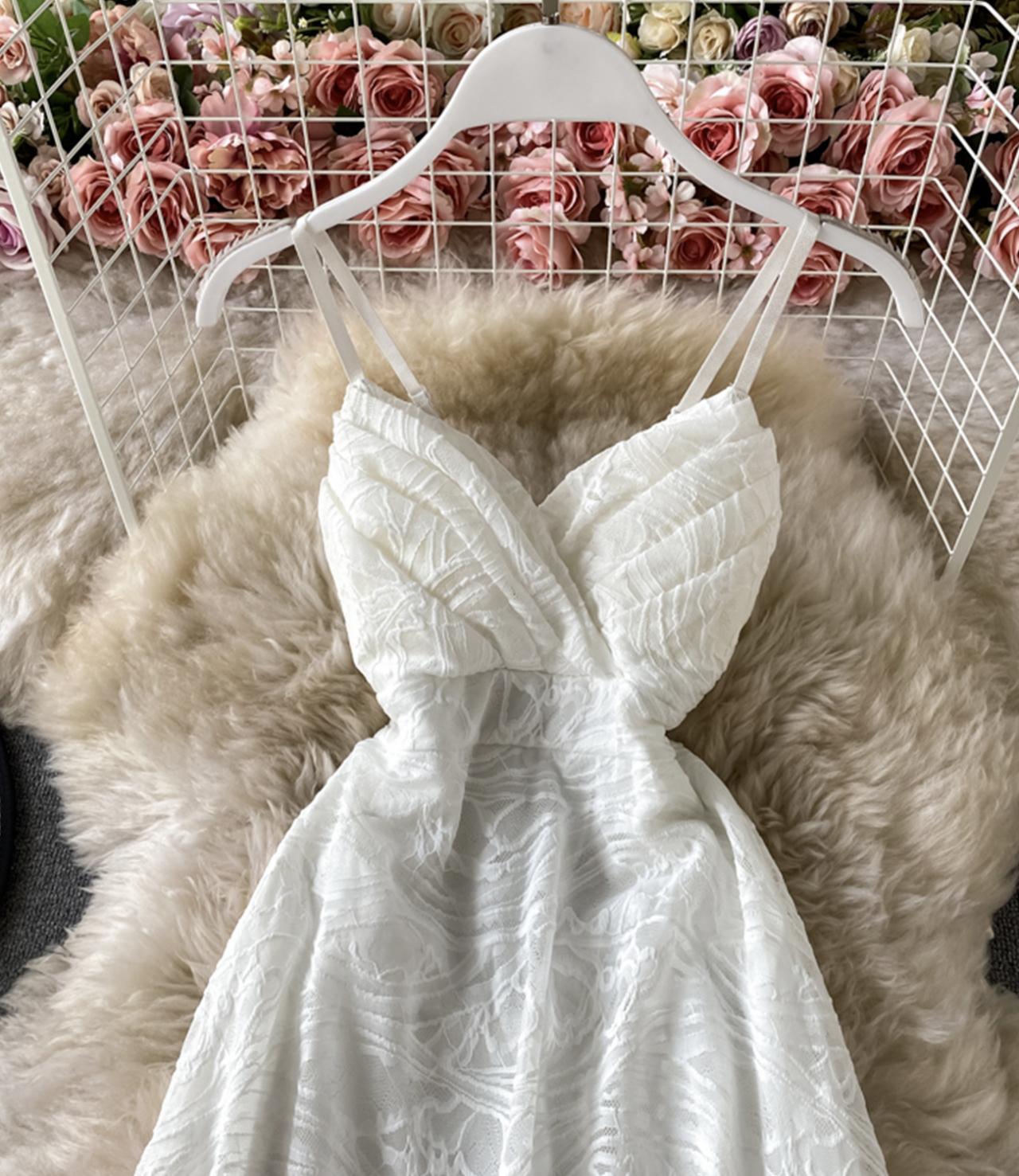 Cute lace backless dress fashion dress 762