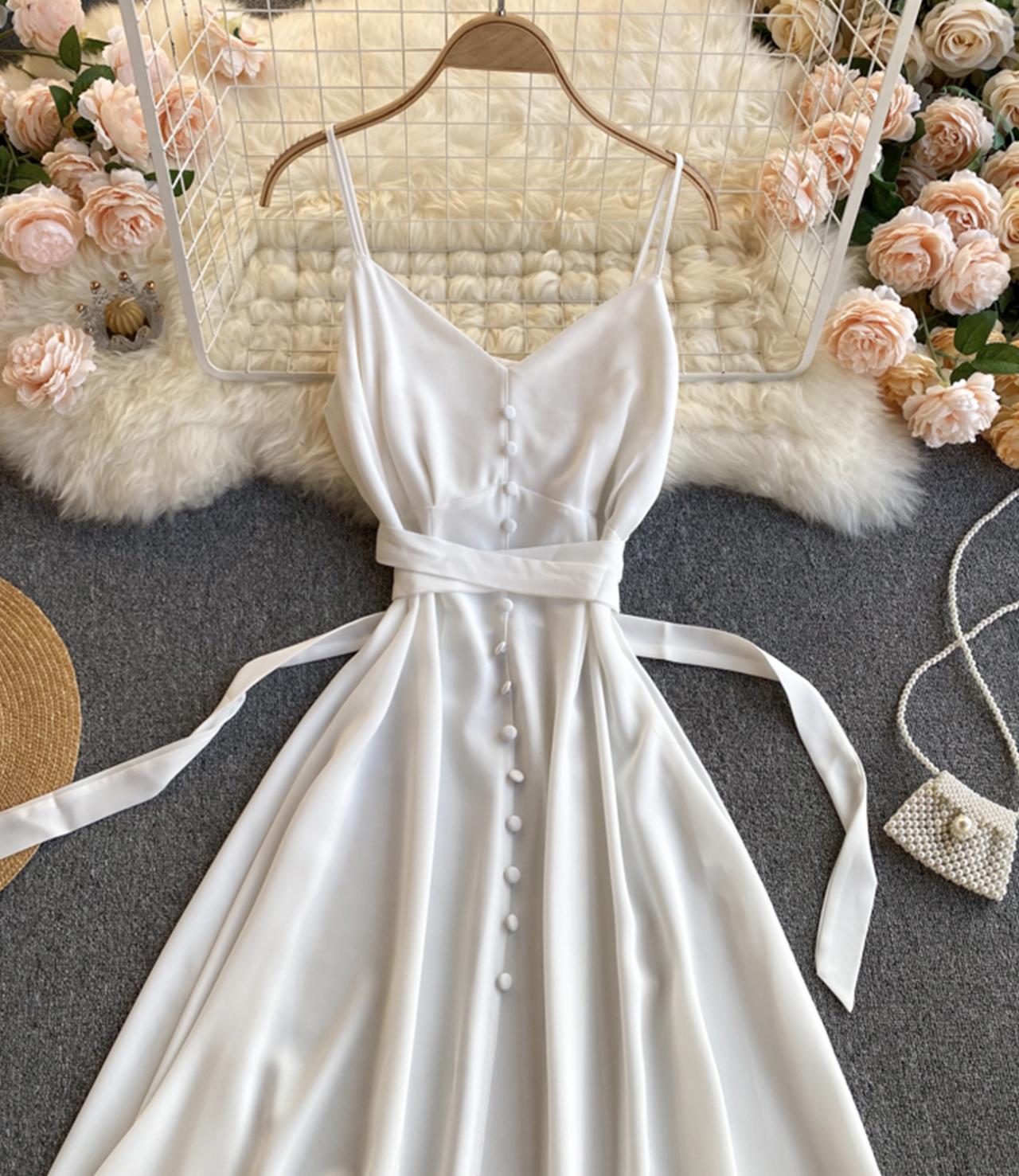 Cute A line chiffon dress fashion dress 740