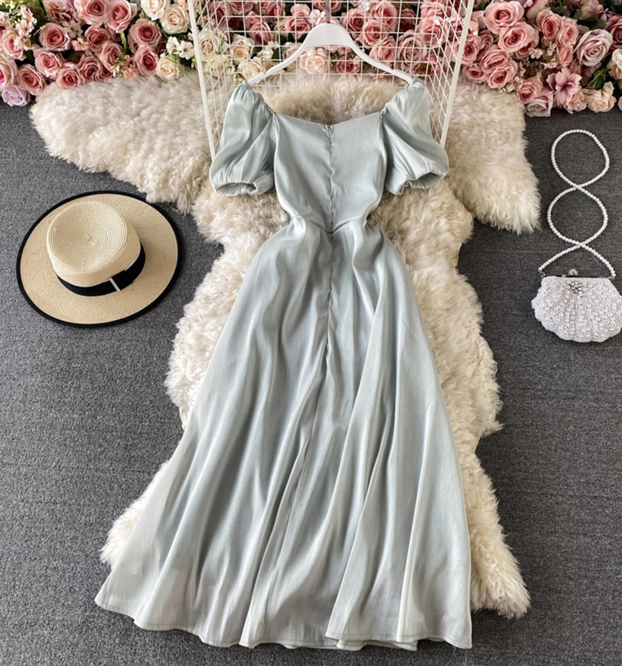 Cute A line short dress fashion dress 717