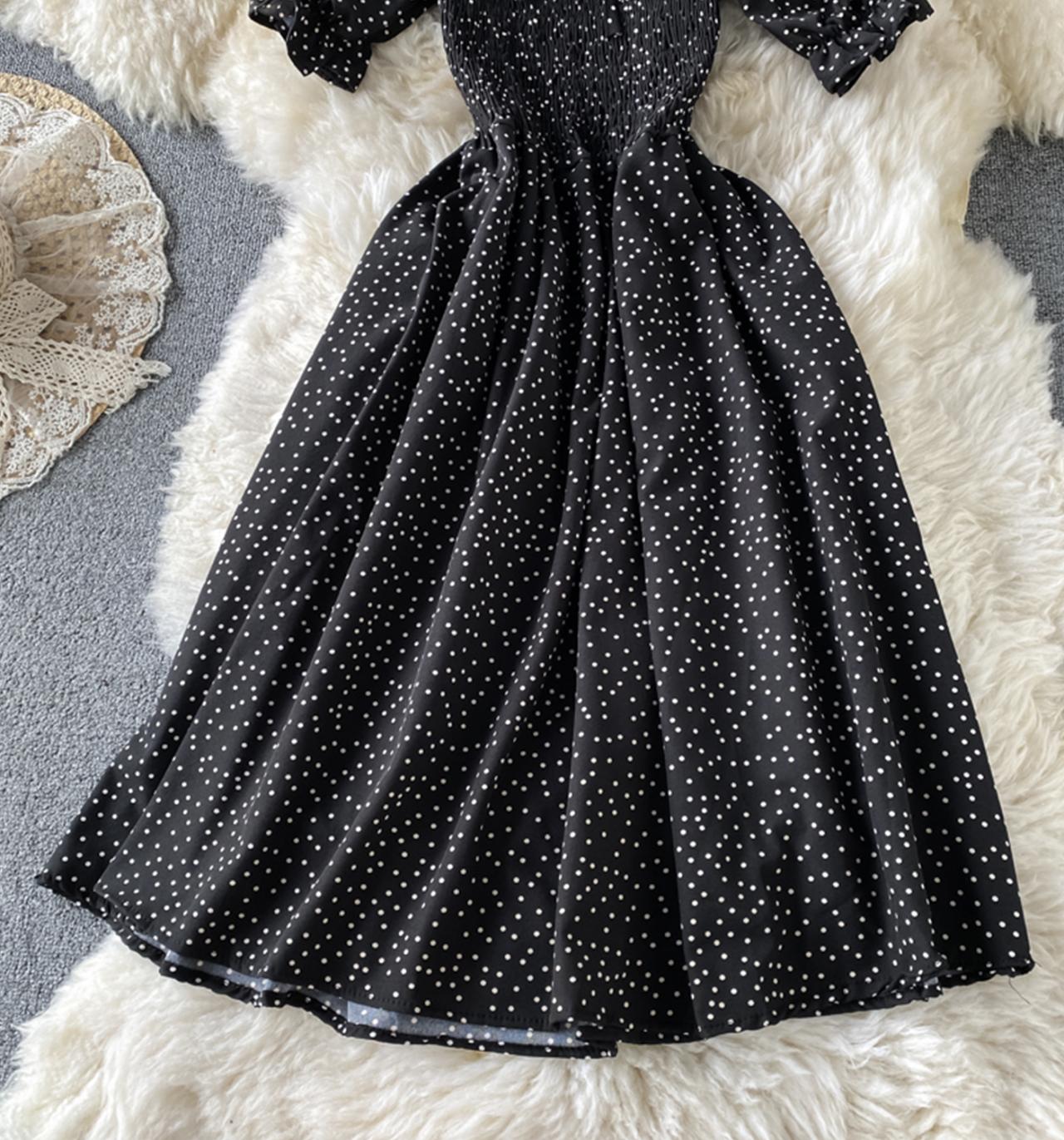 Cute A line short dress fashion dress 716