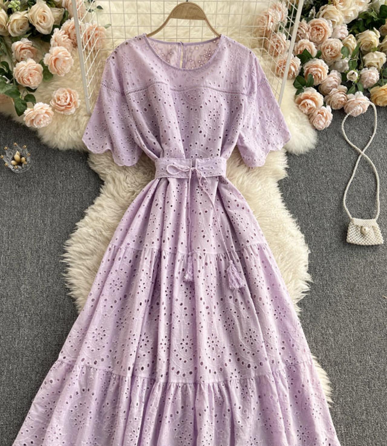 Cute A line short dress fashion dress 719