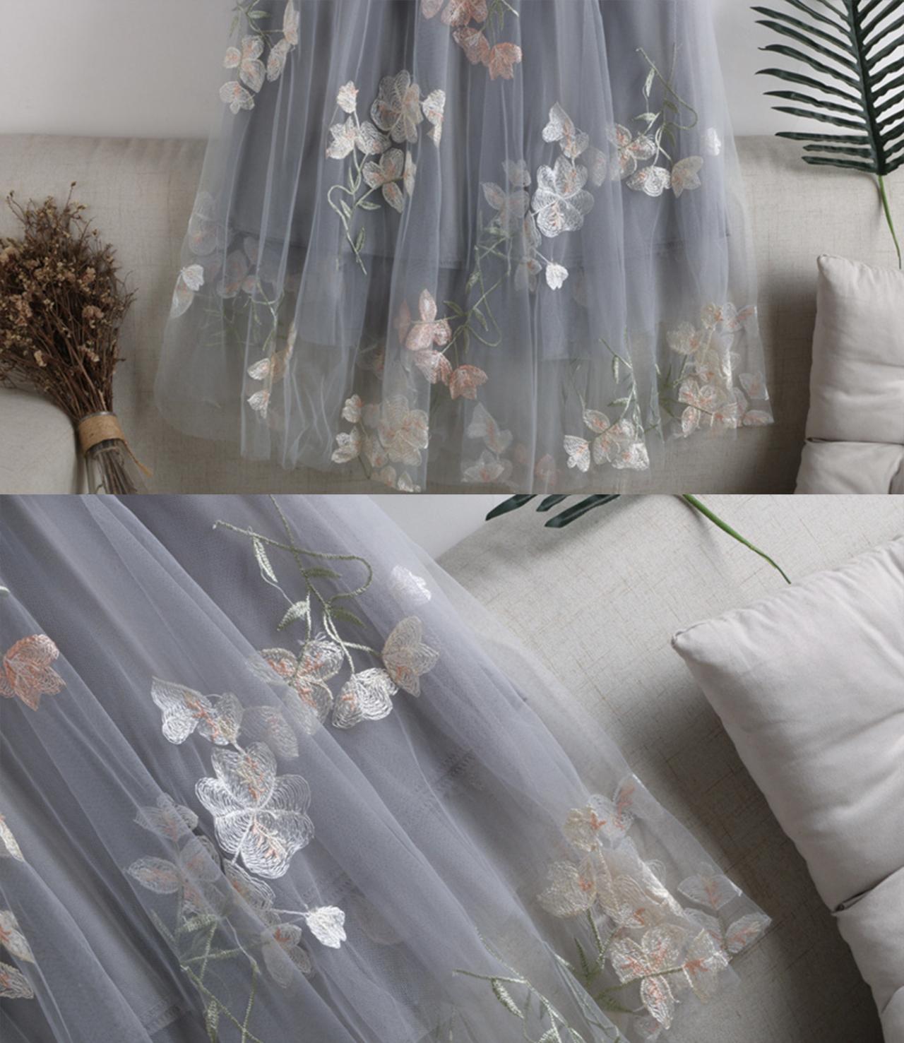 Jupe trapèze en tulle et dentelle mignonne 3450