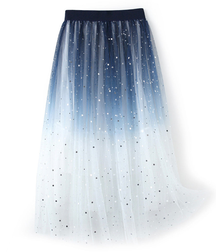 Cute sequins tulle skirt 3514