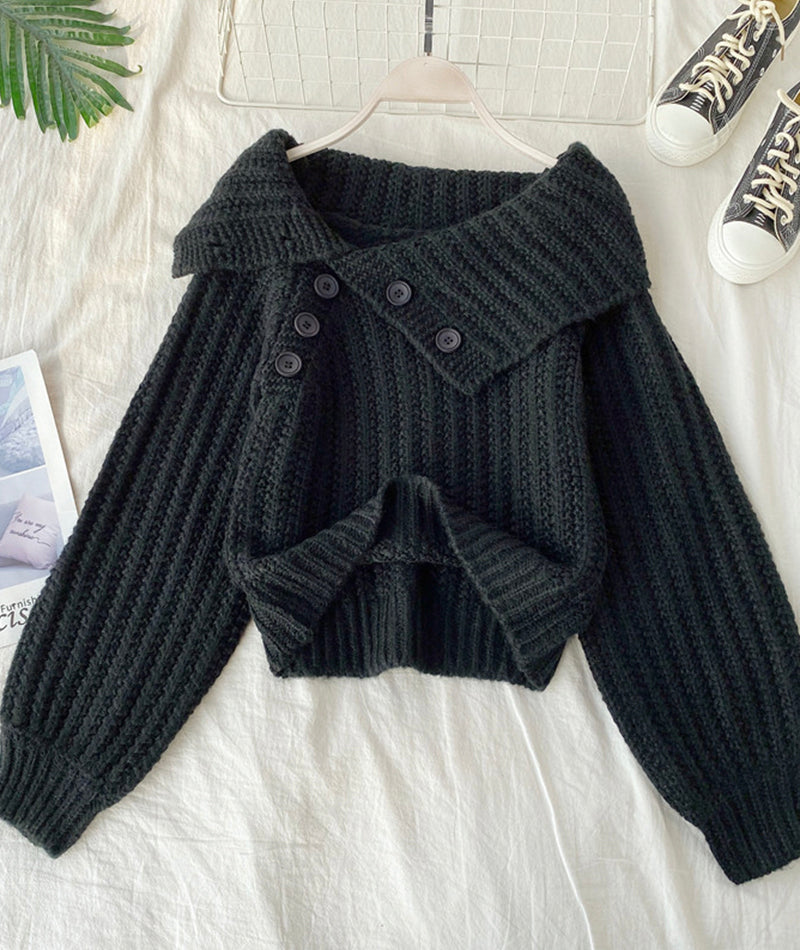 Pull mignon col V à manches longues 103