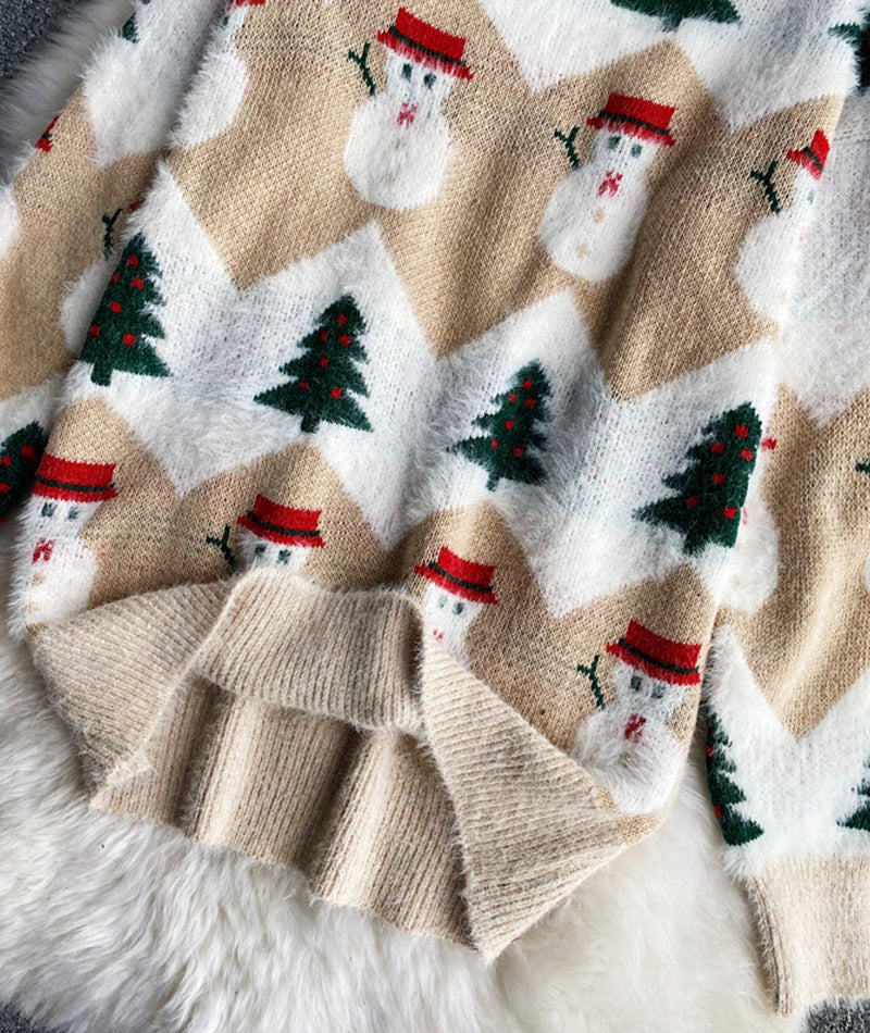 Pull mignon motif Noël 059