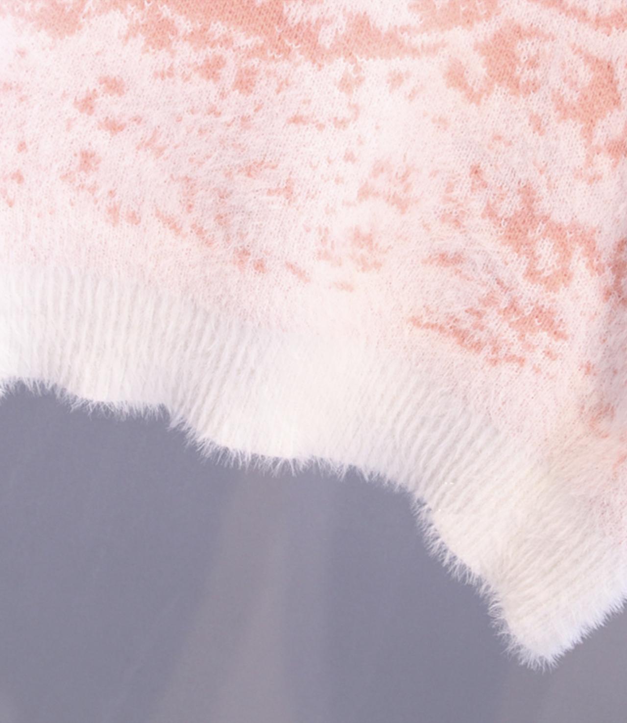 Süßer Langarmpullover mit Schneeflocken 030