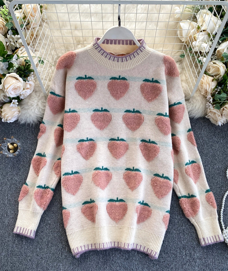 Süßer Erdbeerpullover 076
