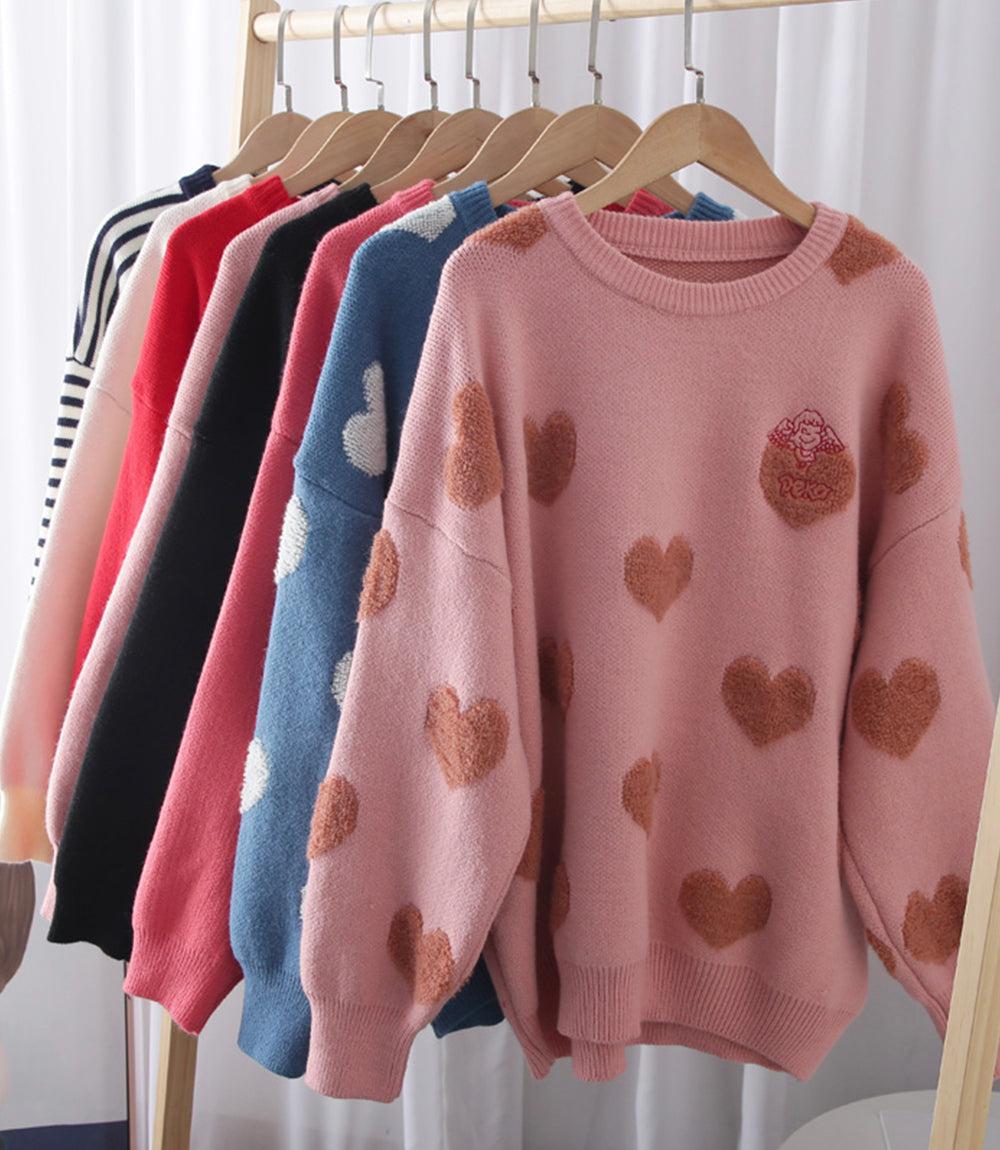 Pull mignon à manches longues 047