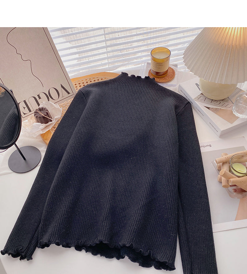 Kaschmirpullover mit dünnem Boden oben 6500