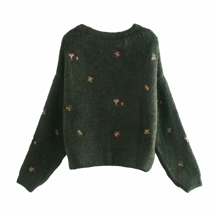 Einfacher und vielseitiger alternder Strickpullover 7217