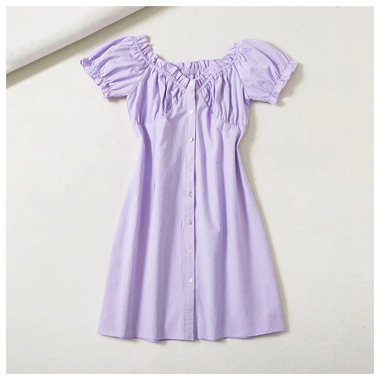Gentle and playful little girl dress 7121