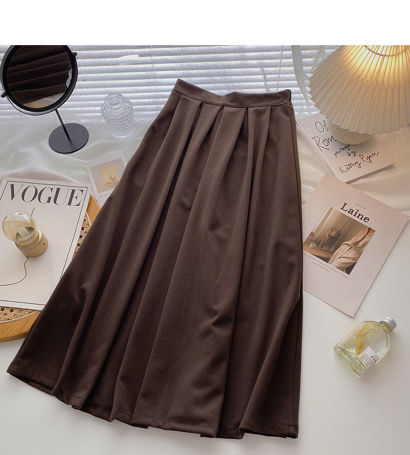 Retro Rock in schmaler A-Linie mit hoher Taille 5781