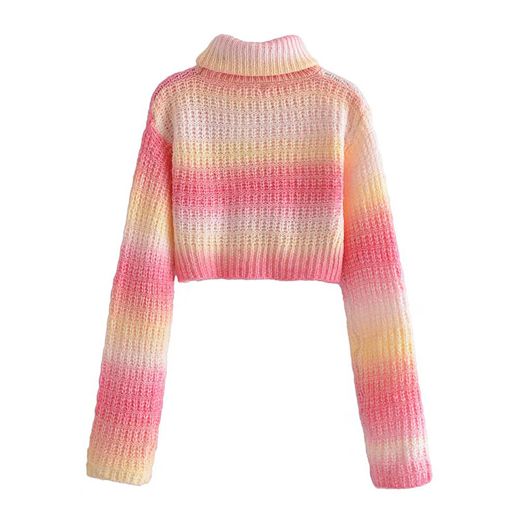 New foreign style waffle sweater jacket 7325