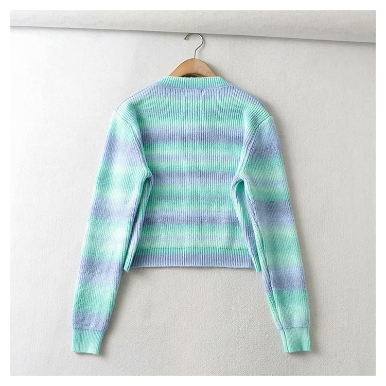 Design sense sweater cardigan jacket with suspender inside 7392