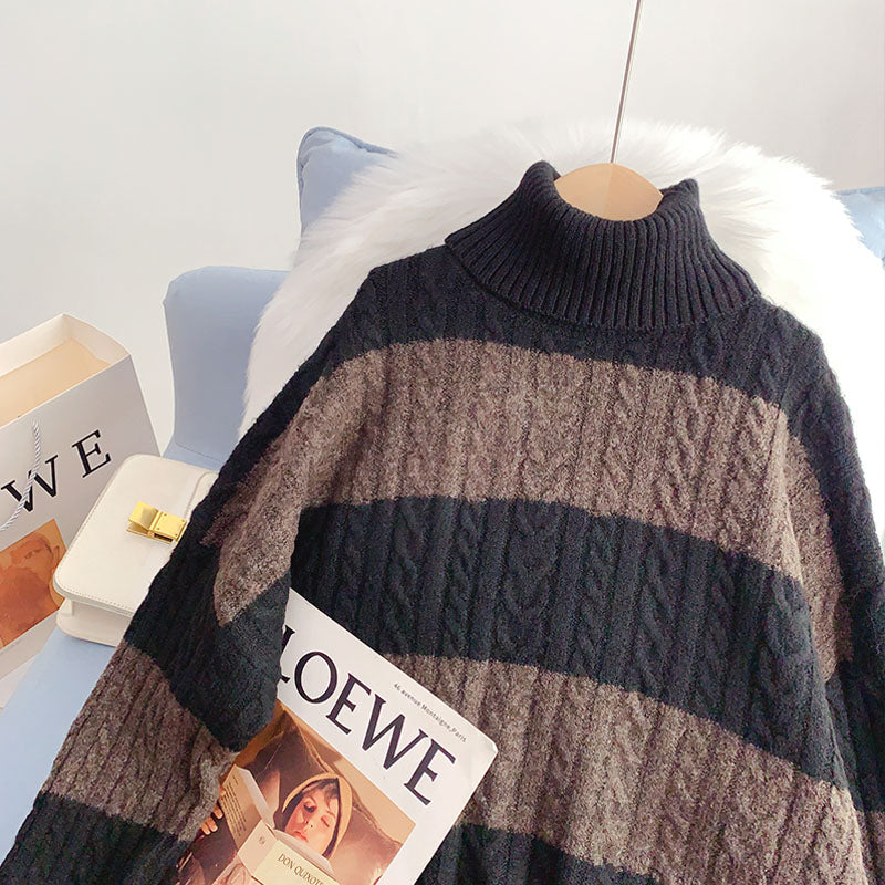 Pull rayé vintage pour femme 5123