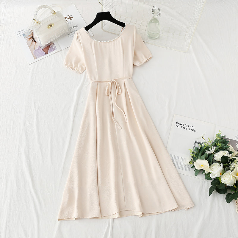 Robe coupe-vent douce jupe longue pour femme pause thé d'été 4862