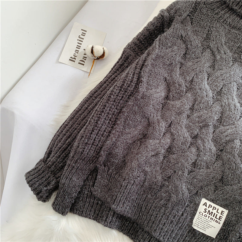 Pull court col montant pour femme 4916