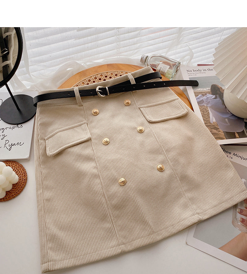 Jupe croisée taille haute cache-cœur, jupe rétro slim 5496