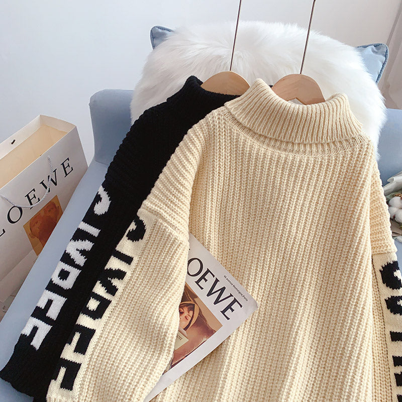 Pull col montant en fil épais vent paresseux 5231
