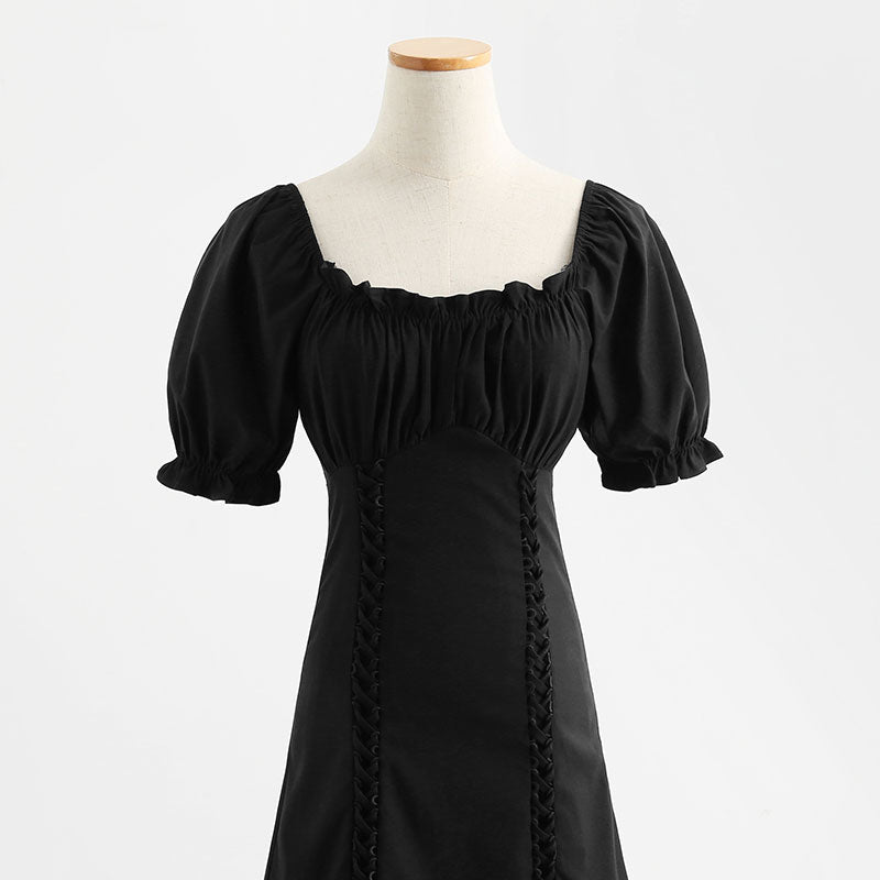 Nouvelle robe moulante française à fermeture à la taille douce 4282