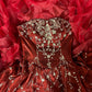 Burgund Wunderschöne Süße A-linie Mädchen quinceanera kleid Geburtstag Party Prom Kleid 16 Jahre Alt Kleid gh4316