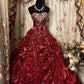 Burgund Wunderschöne Süße A-linie Mädchen quinceanera kleid Geburtstag Party Prom Kleid 16 Jahre Alt Kleid gh4316