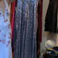 Silver Grey Strapless Cowl Neck Full Sequin Sheath Long Evening Prom Dress gh9793