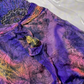 Vintage Purple Printed Halter Spaghetti Strap Fitted Waist Slim Long Prom & Evening Party Dress gh8512