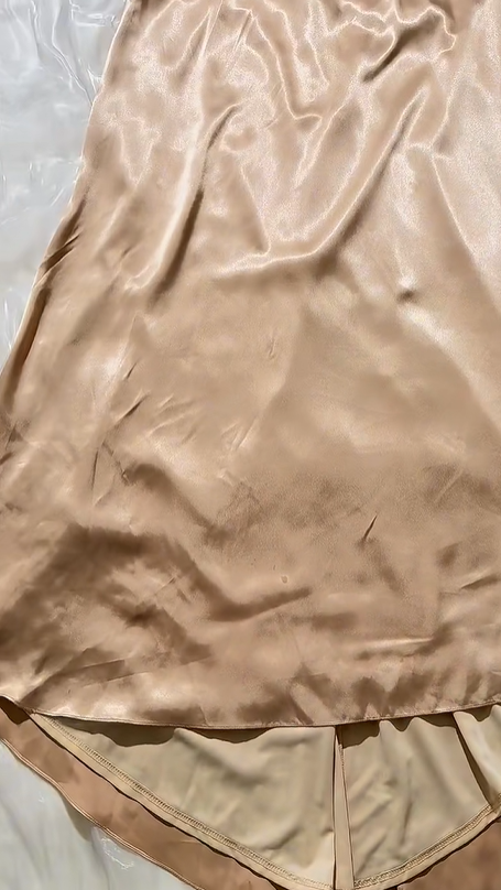 Vintage Brown Spaghetti Strap Beaded Fitted Waist Long Prom & Evening Party Dress gh8539