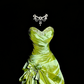 Grünes, elegantes, langes Prinzessinnenkleid im Retro-Stil, Abendkleid, Ballkleid gh3444