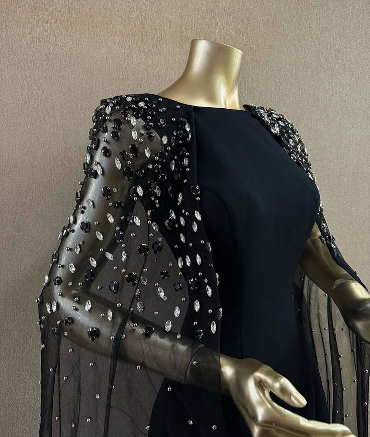 Girlhomeshops-Black exquisite beaded long tulle satin tight prom dress evening dress birthday party dress gh5384