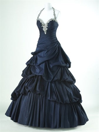 Nouvelle robe de bal longue en satin style rétro gh6883